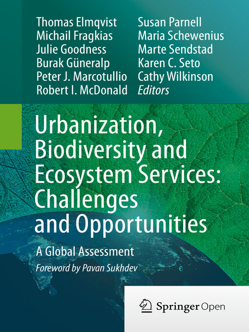 Title details for Urbanization, Biodiversity and Ecosystem Services by Thomas Elmqvist - Available